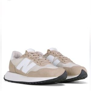 New Balance 237 Sneakers Size Women 8 Tan White
